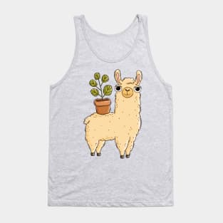 llama with a plant Tank Top